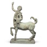 PAIR OF SAGITTARIUS GARDEN SCULPTURES EARLY 20TH CENTURY