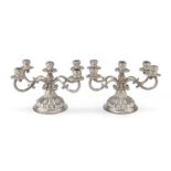 PAIR OF SILVER CANDLESTICKS ALEXANDRIA 1944/1968