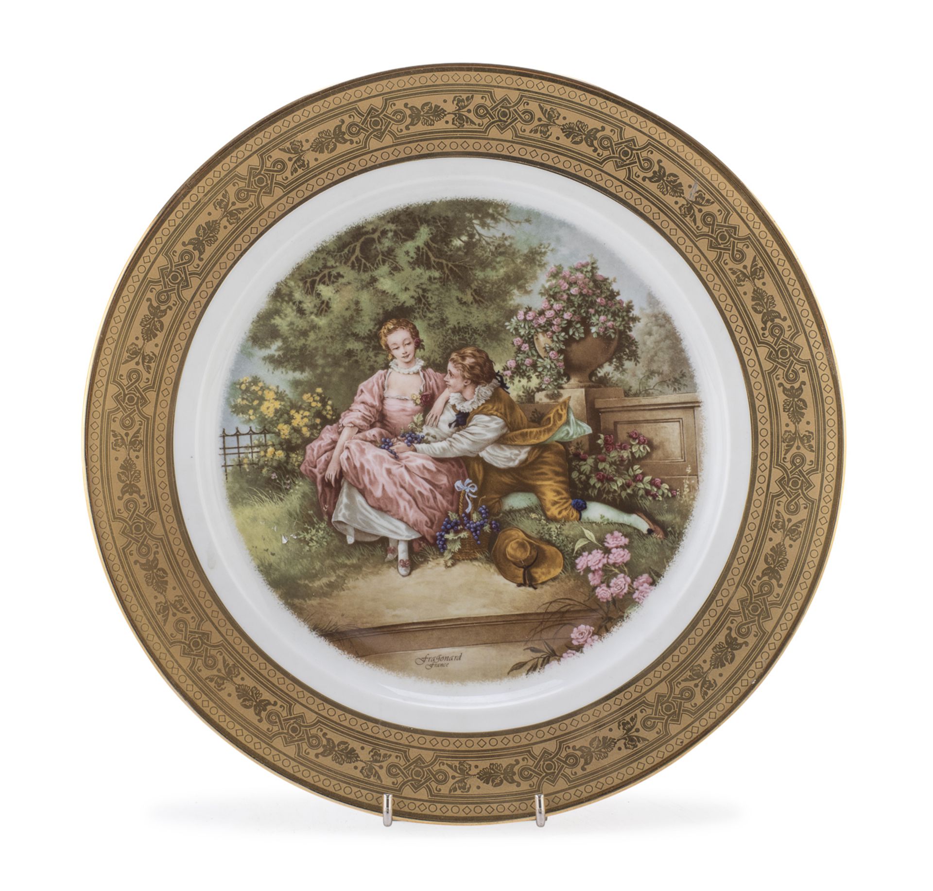 PORCELAIN PLATE LIMOGES 20TH CENTURY