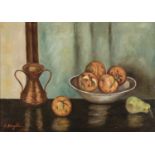 OIL PAINTING OF A STILL LIFE BY GIULIO BARGELLINI