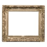 FRENCH LOUIS XV STYLE FRAME IN GILTWOOD AND PLASTER 19TH CENTURY