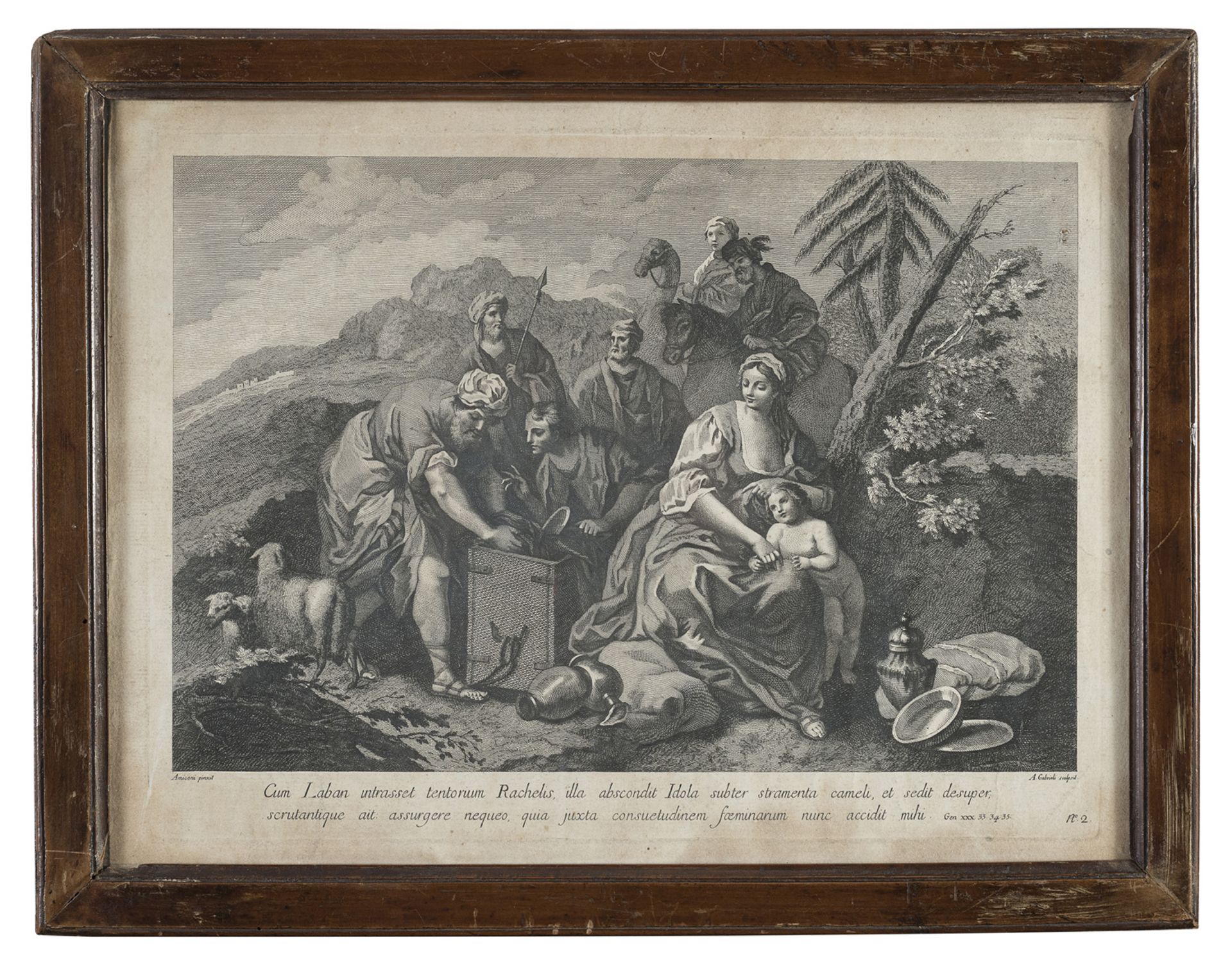 PAIR OF ENGRAVINGS OF BIBLICAL SCENES AFTER AMIGONI