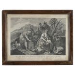 PAIR OF ENGRAVINGS OF BIBLICAL SCENES AFTER AMIGONI