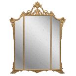 MIRROR IN GILTWOOD LATE 19TH CENTURY