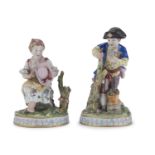 PAIR OF PORCELAIN GROUPS LATE 19TH CENTURY