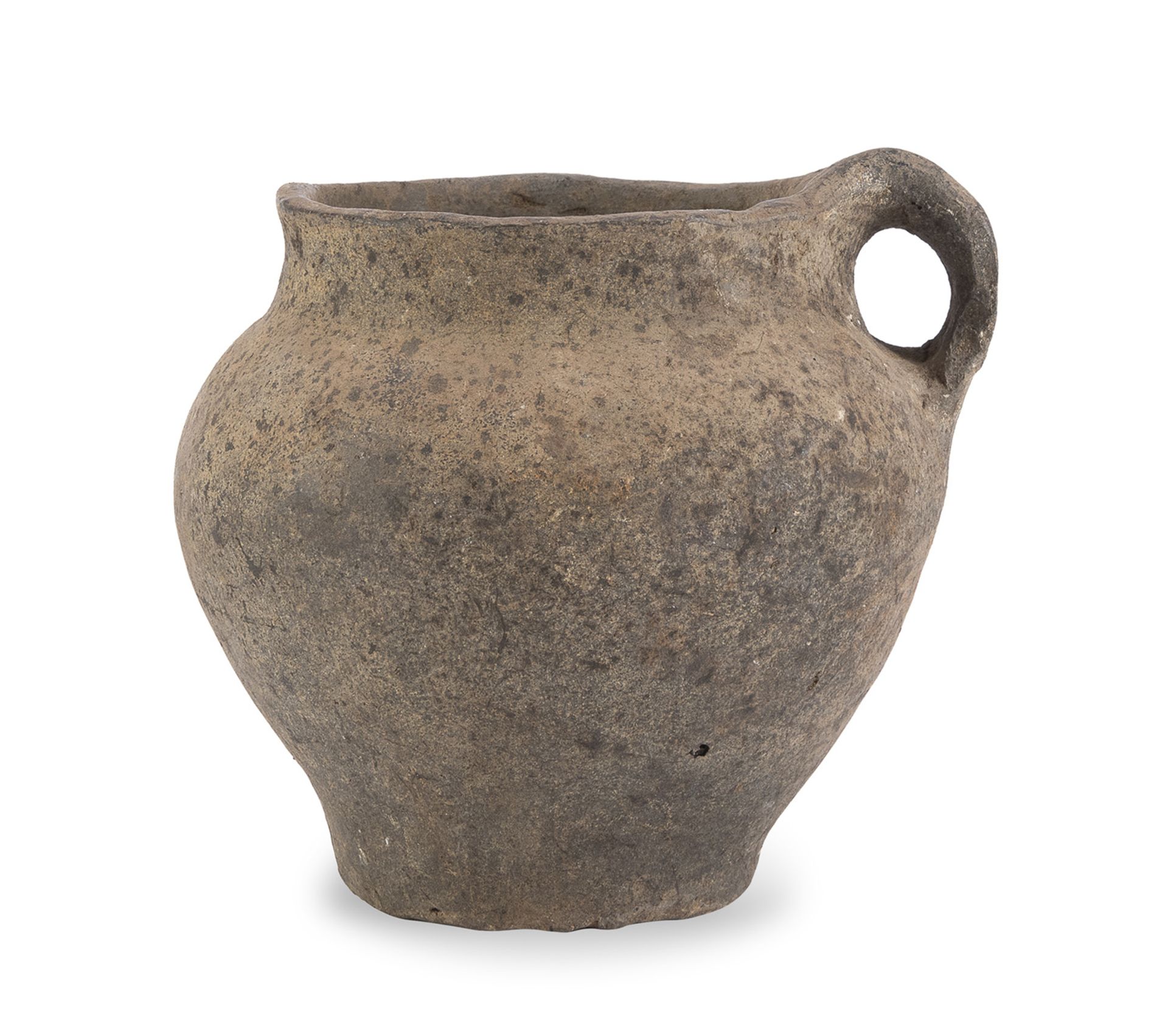 ONE-HANDLED ETRUSCAN OLLA 7TH CENTURY BC (not exportable from Italy)