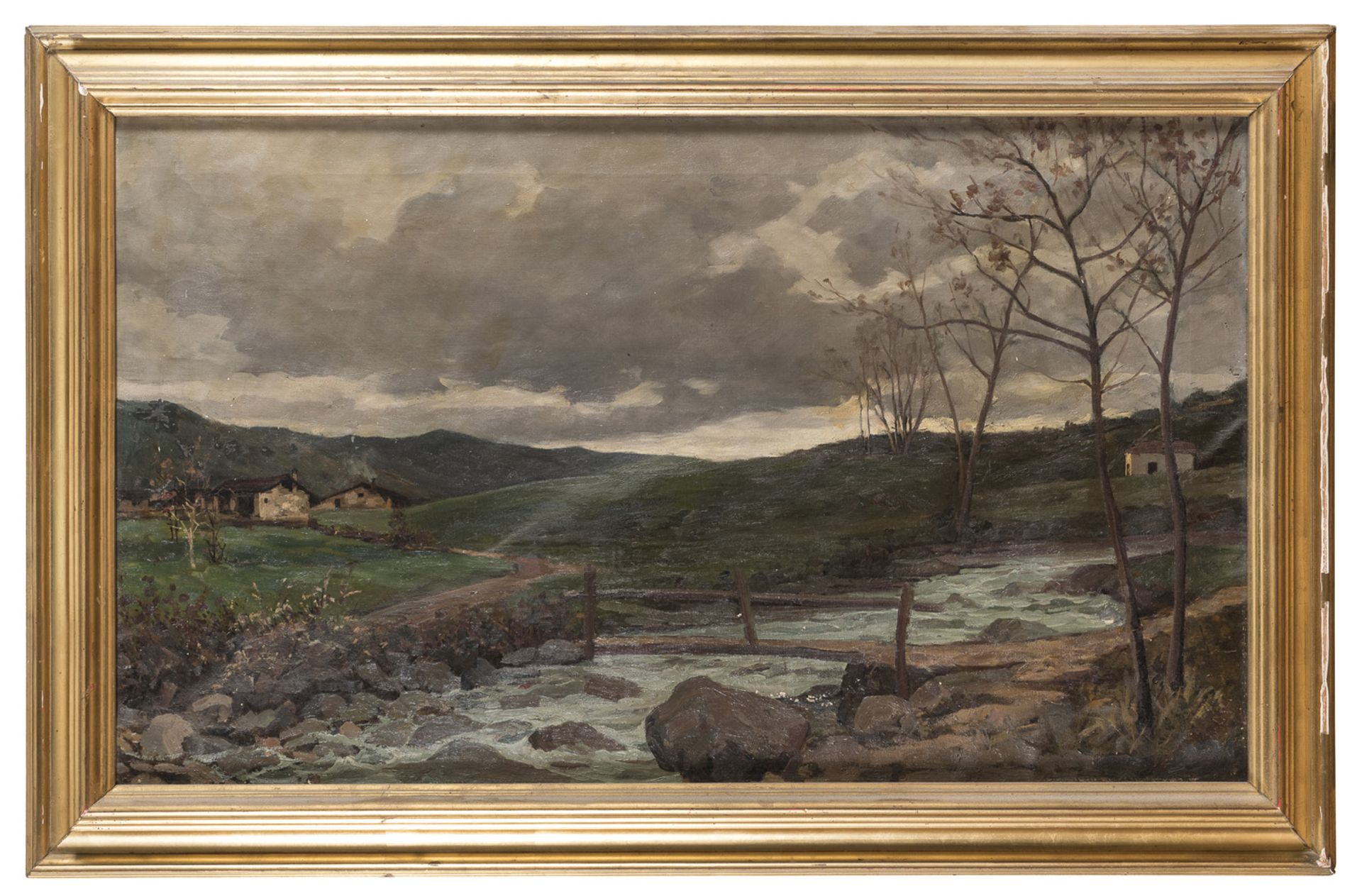 OIL PAINTING OF A LANDSCAPE 20TH CENTURY