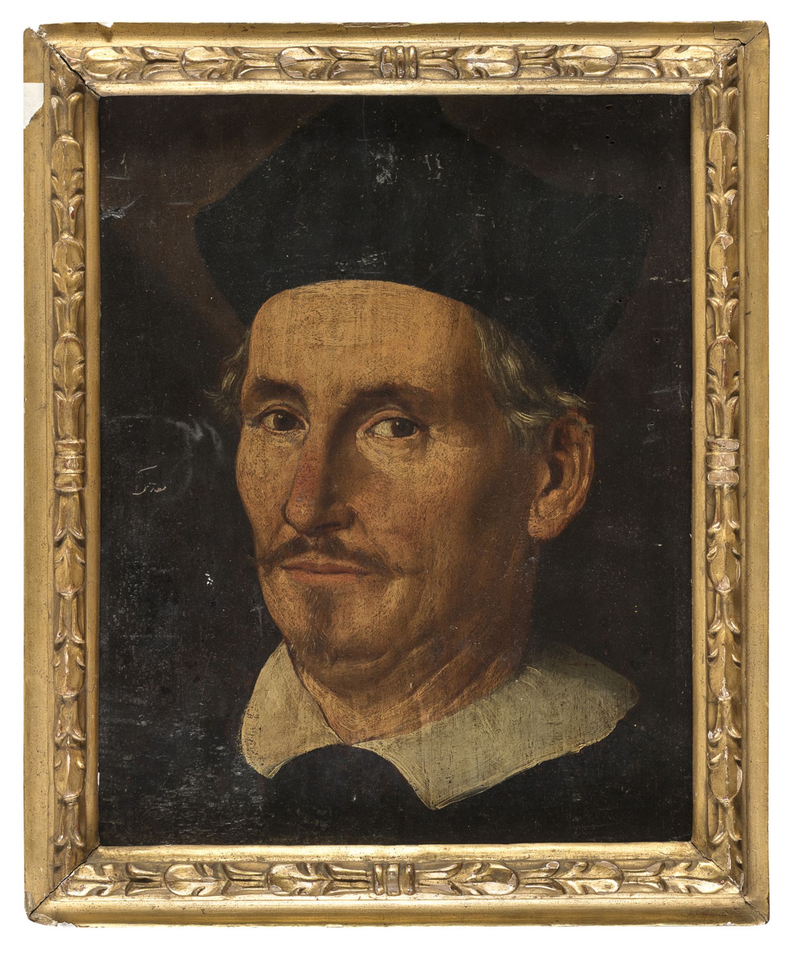 OIL PORTRAIT OF PRELATE IN 17TH CENTURY MANNER