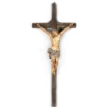 PROBABLY SPANISH WOODEN CRUCIFIX OF THE 18TH CENTURY