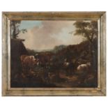 OIL LANDSCAPES WITH SHEPHERDS 18TH CENTURY