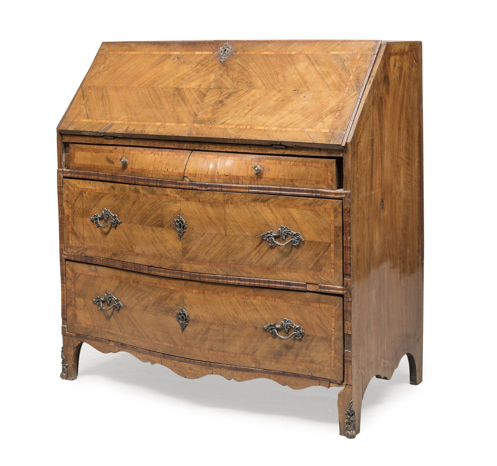 DROP-LEAF CHEST OF DRAWERS IN CHERRY GENOA 18TH CENTURY