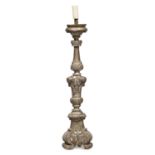 CANDLESTICK IN GILTWOOD 18TH CENTURY