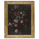 TUSCAN OIL PAINTING OF FLOWERS 17TH CENTURY