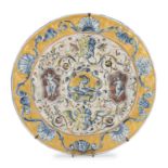 MAJOLICA PLATE FAENZA 20TH CENTURY