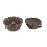 TWO TERRACOTTA CAKE MOLDS 19TH CENTURY