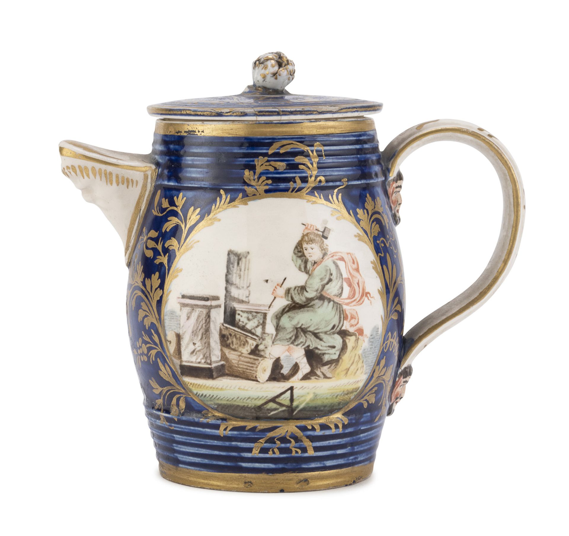 PORCELAIN MILK JUG PROBABLY SAXONY 18TH CENTURY