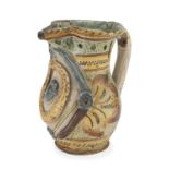 MAJOLICA JUG CAMPANIAN WORKSHOP 19TH CENTURY