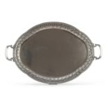 LARGE SILVER TRAY LUIGI GENAZZI MILAN 20TH CENTURY