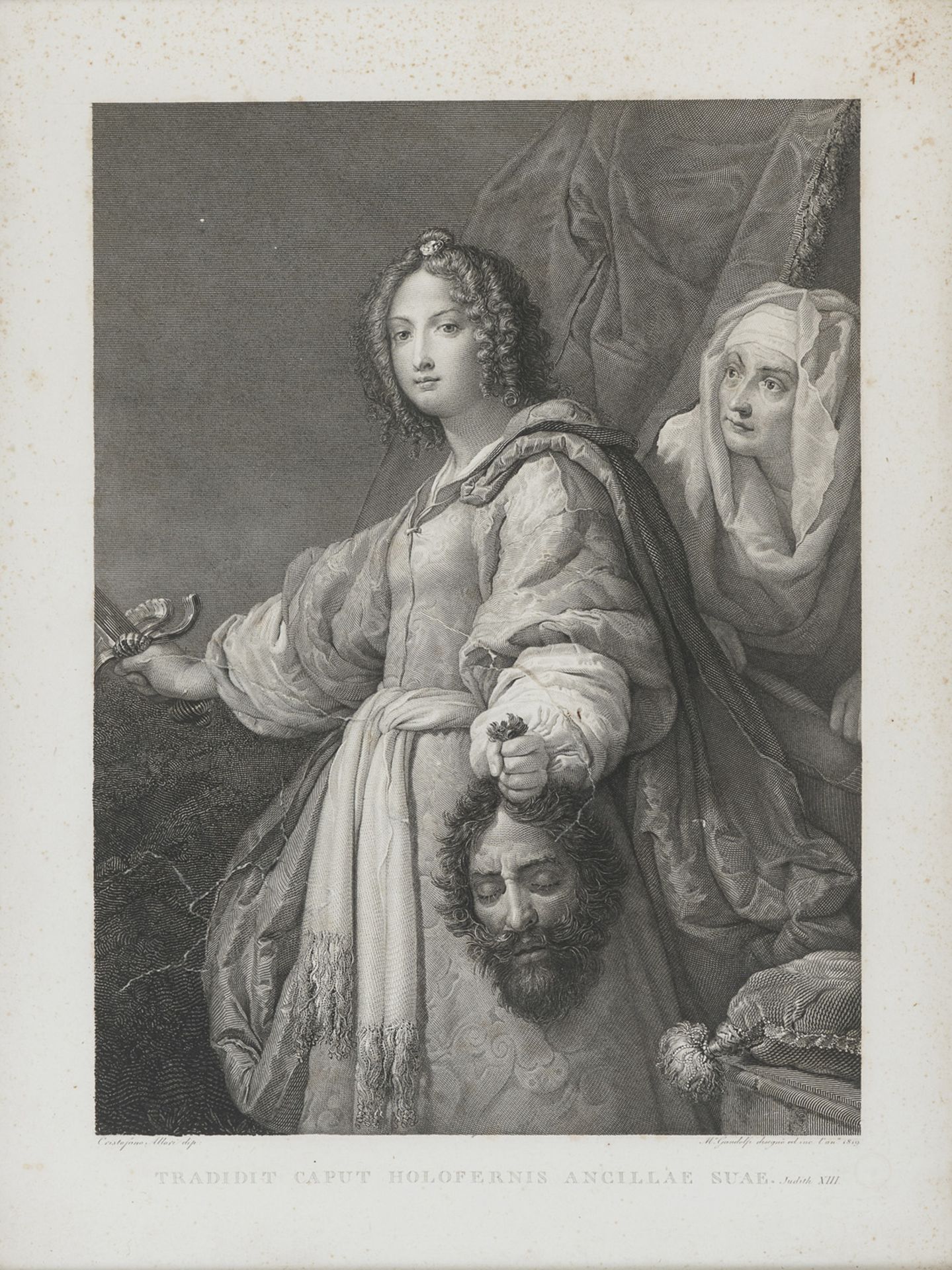 ENGRAVING OF JUDITH AND HOLOFERNES BY MAURO GANDOLFI