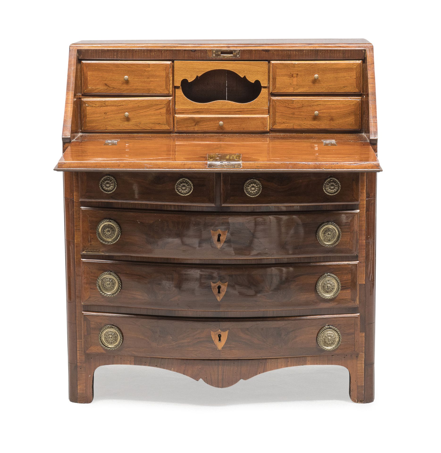 SMALL FALL-FLAP CHEST IN WALNUT NORTHERN ITALY 18TH CENTURY - Image 2 of 2