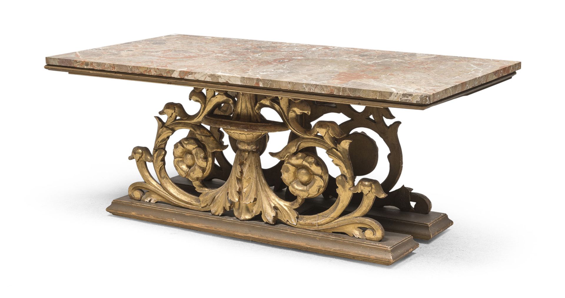 BEAUTIFUL COFFEE TABLE WITH AFRICAN MARBLE TOP