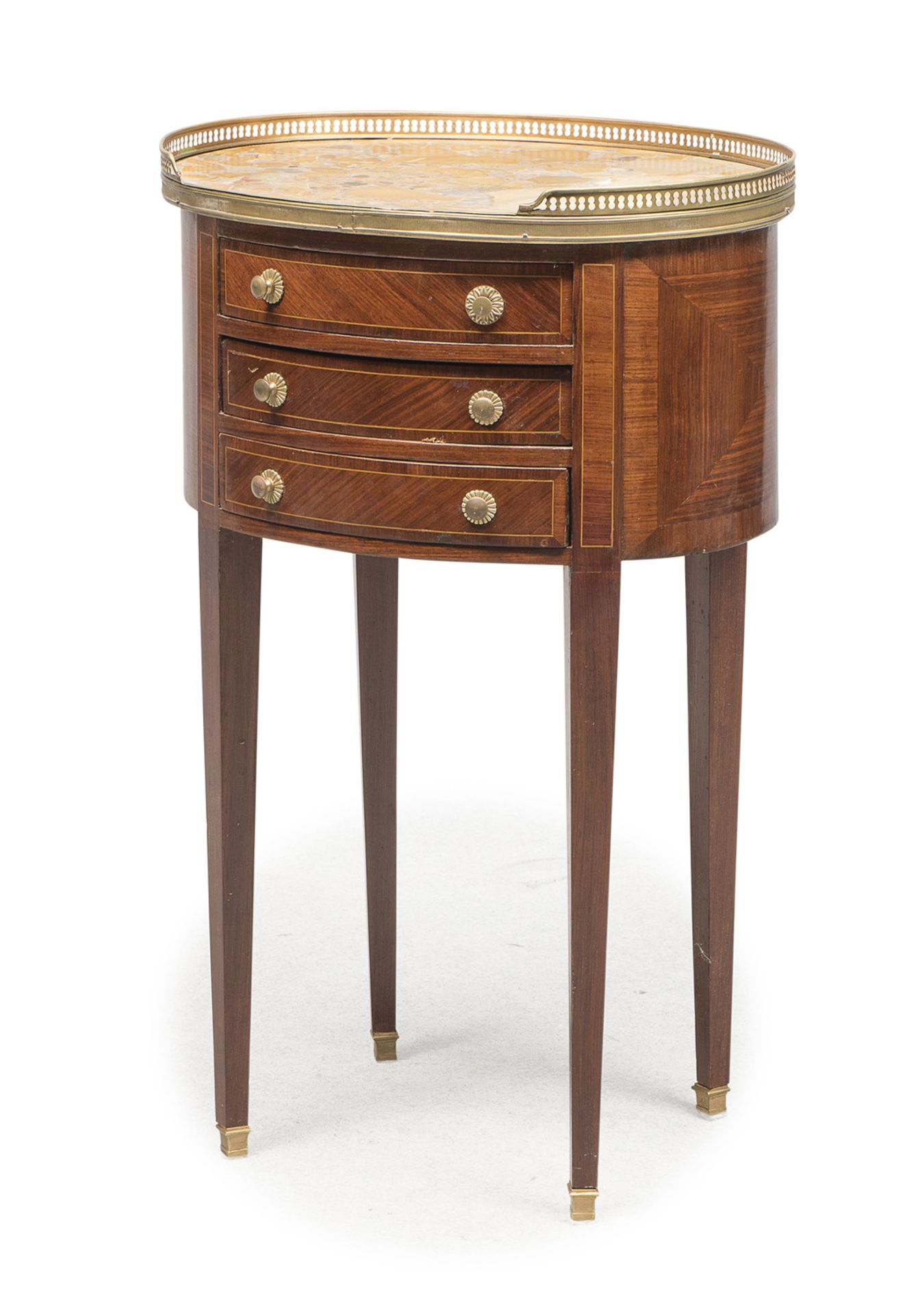 BEDSIDE TABLE IN VIOLET EBONY FRANCE 19TH CENTURY