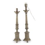 PAIR OF BRASS CANDLESTICKS 19TH CENTURY