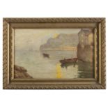 NEAPOLITAN OIL PAINTING OF THE GULF 19TH CENTURY