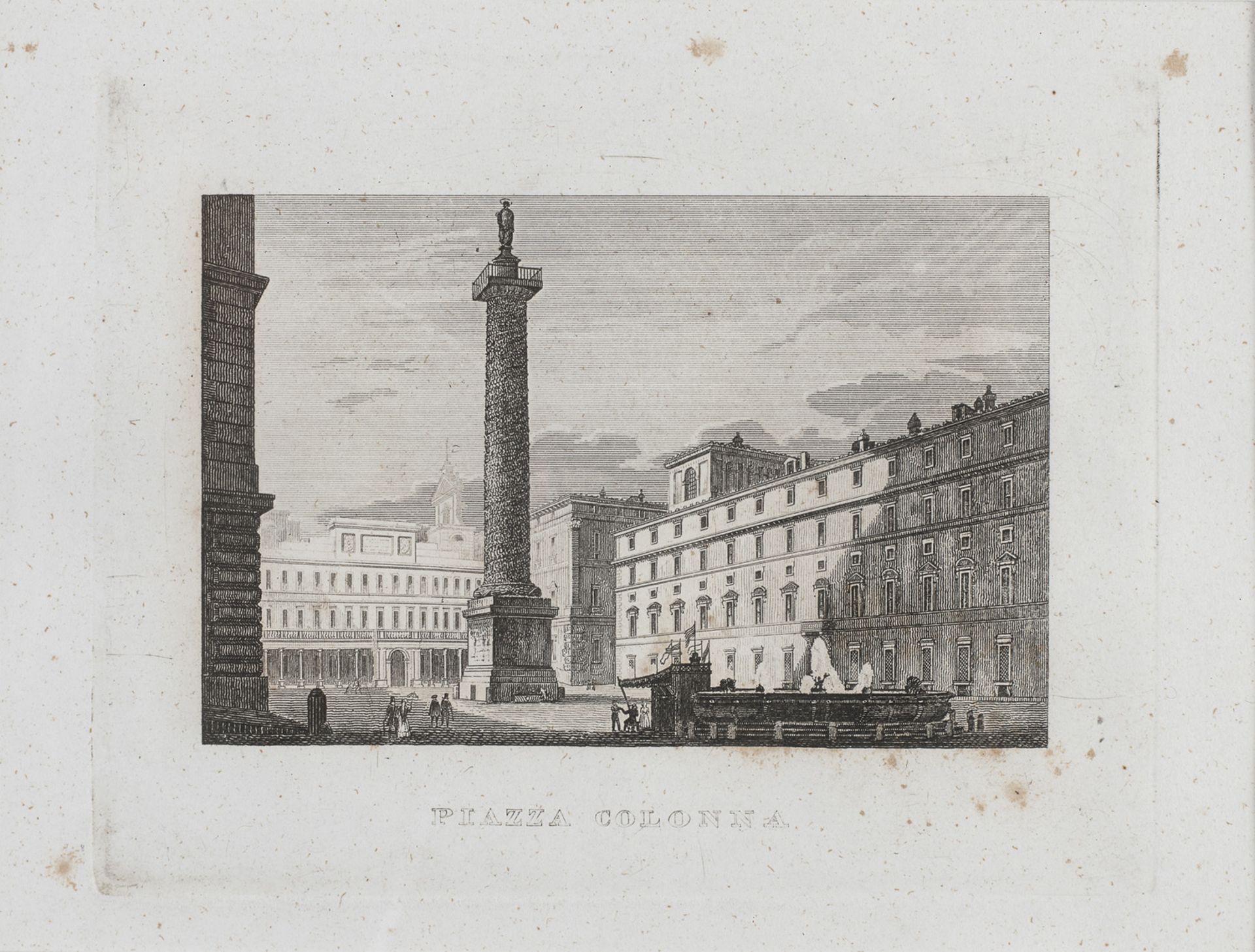 EIGHT ENGRAVINGS WITH VIEWS OF ANCIENT ROME 19TH CENTURY