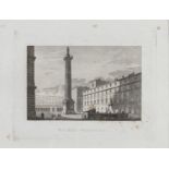 EIGHT ENGRAVINGS WITH VIEWS OF ANCIENT ROME 19TH CENTURY