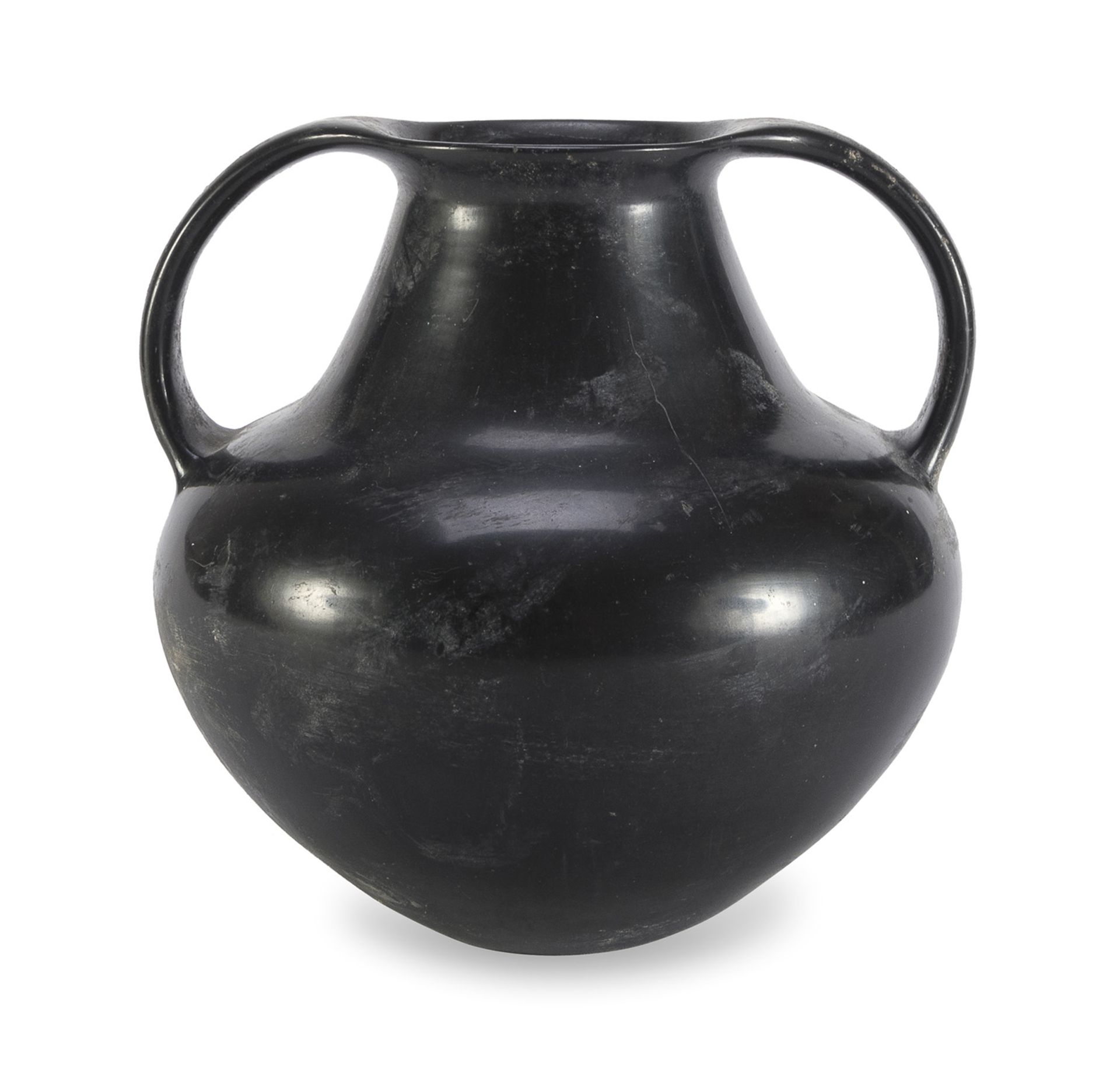 TWO-HANDLED OLLA ETRUSCAN STYLE 20th CENTURY (not exportable from Italy)
