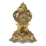 GILDED BRONZE TABLE CLOCK