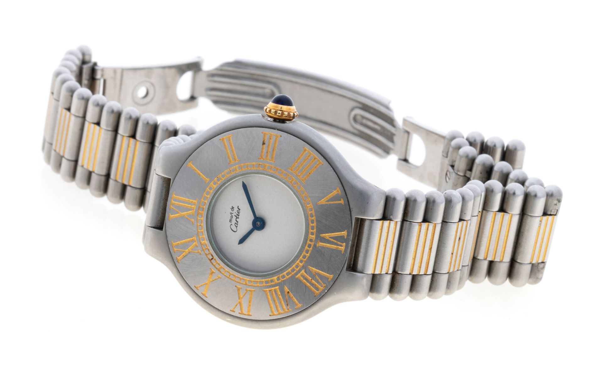 WOMEN'S WRISTWATCH IN WHITE GOLD PLATED STEEL MUST DE CARTIER