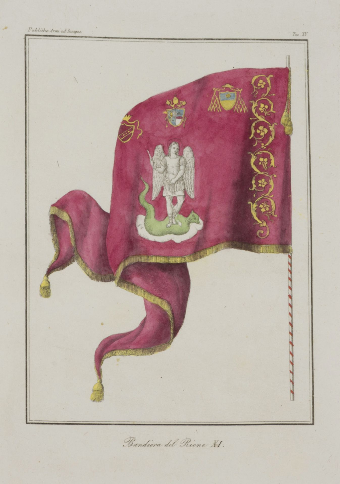 FIFTEEN ENGRAVINGS OF HERALDIC COAT OF ARMS 19TH CENTURY - Image 4 of 4