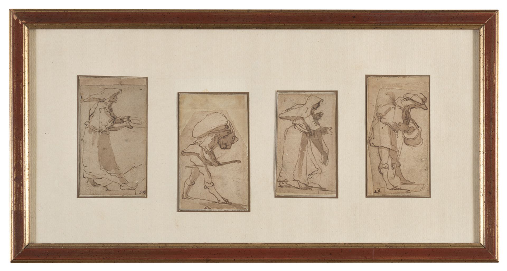 FOUR SEPIAS ATT. TO SEBASTIANO RICCI