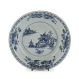 A CHINESE WHITE AND BLUE PORCELAIN BOWL. 19TH CENTURY.