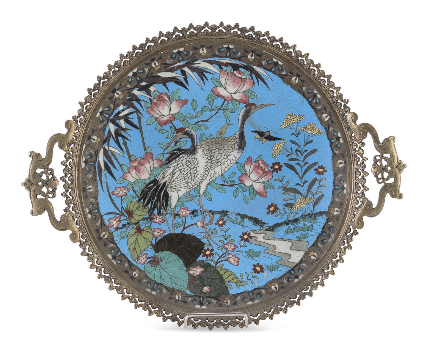 A CHINESE CLOISONNÉ DISH EARLY 20TH CENTURY