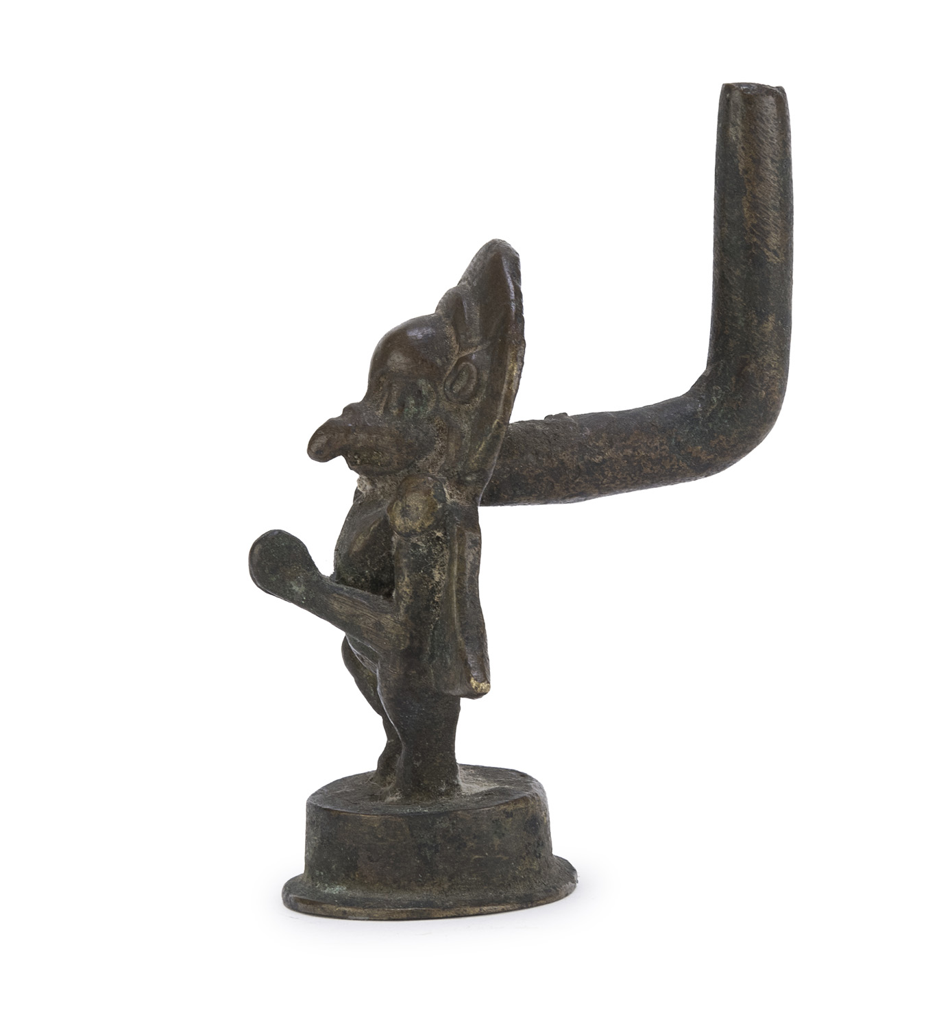 AN INDIAN BRONZE IDOL SCULPTURE EARLY 20TH CENTURY. - Image 2 of 2