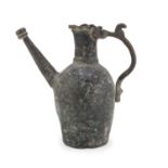 A FAR EAST METAL PITCHER. EARLY 20TH CENTURY. DEFECTS.