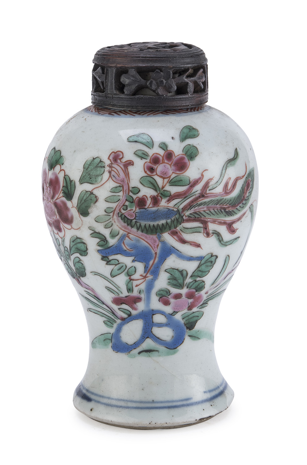 A CHINESE PORCELAIN CRICKET CAGE 19TH CENTURY.
