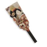 A JAPANESE HANETSUKI PADDLE MID-20TH CENTURY.