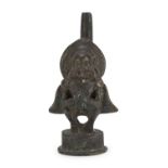 AN INDIAN BRONZE IDOL SCULPTURE EARLY 20TH CENTURY.