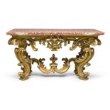 CONSOLE IN GILTWOOD ROME OR NAPLES BAROQUE PERIOD