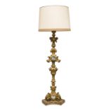CANDLESTICK IN GILTWOOD VENICE 18th CENTURY