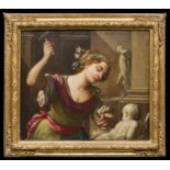 PAIR OF OIL PAINTINGS OF ALLEGORIES FROM THE CIRCLE OF MAURO GANDOLFI (1734-1802)