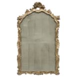 GILTWOOD MIRROR PROBABLY NAPLES LATE 19TH CENTURY