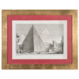 ENGRAVING OF THE CAIO CESTIO PYRAMID AFTER PIRANESI LATE 19TH CENTURY