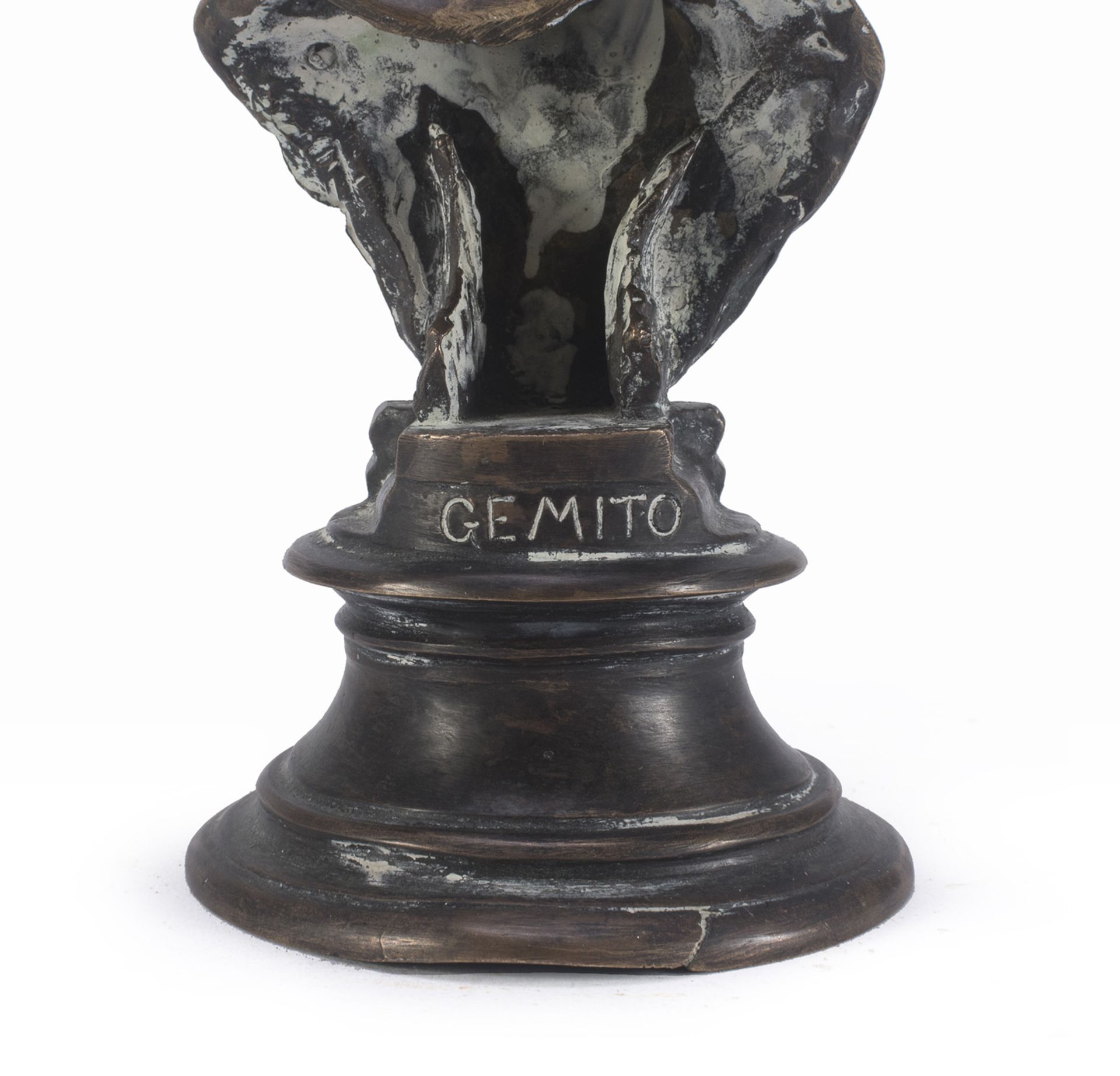 BRONZE LICCO SCULPTURE BY VINCENZO GEMITO (1852-1929) - Image 2 of 2