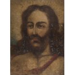 OIL PAINTING OF ST JOHN THE BAPTIST BY A SPANISH PAINTER OF THE 17TH CENTURY