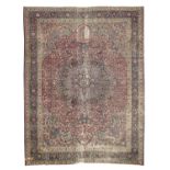 REMAINS OF KIRMAN RUG EARLY 20TH CENTURY